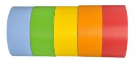 500" x 1" Lab Tape, Assorted Colors, 5/Pack 