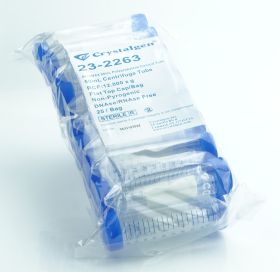 50mL Centrifuge Tubes, Clear, Sterile, 25/Bag, 500/Case