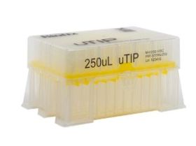 20-250µL uTIP® Pipette Tips, Racked, Sterile, Non-Filtered, 96/Rack