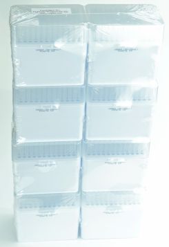 100-1250µL Universal Tips, Individual Rack, Clear, Non-Sterile, Non-Filtered, 96/Rack