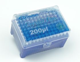 1-200µL Barrier Pipette Tips, Sterile, Filtered, 96/Rack