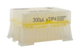 20-300µL xTIP® Pipette Tips, Racked, Sterile, Non-Filtered, 96/Rack