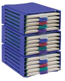 20-Place Slide Tray Racks, 5 Trays, Black