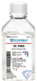 PBS (Phosphate Buffered Saline) 1X-500ml, PH7.4, 12/cs