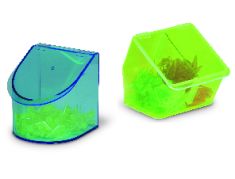 Dual Containers, Benchtop Dispensing Bins, 7.1 x 6.1 x 6.5 in.