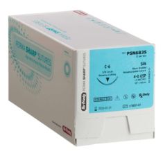 Suture, size 5-0(N33), siilk black 18" PS-3 cutting