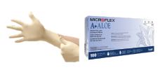 Microflex® Latex Aloe Examination Gloves, Small