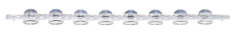 Domed Caps, for 0.2mL 8-Strip PCR Tubes, Clear, 125/Unit