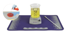 Yellow/Grey Silicone Lab Mat