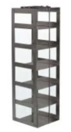 Vertical Freezer Racks for 3” Mini Boxes, Config 1x7, 1/Case