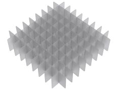 9x9 Plastic Divider, 81 Wells, 12/Unit